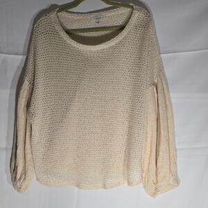 Umgee Women's Beige Knit Sweater